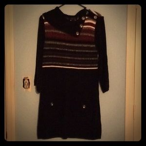 Style & Co red and black sweater dress